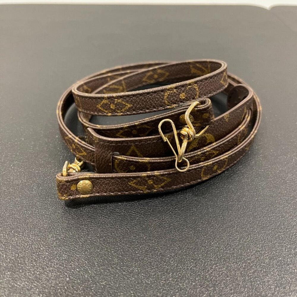 Louis Vuitton Bag Strap with Shoulder Pad in Monogram Coated Canvas (116602-2)